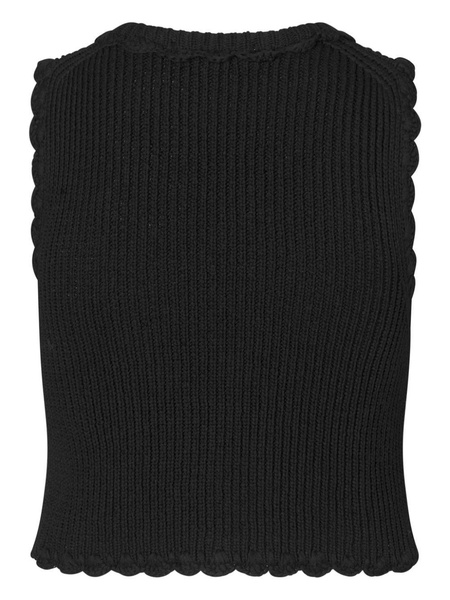 Vimona ribbed-knit top 