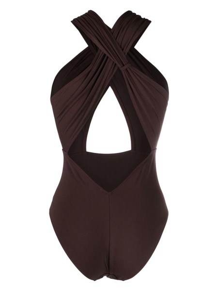 Keiran plunge-neck swimsuit