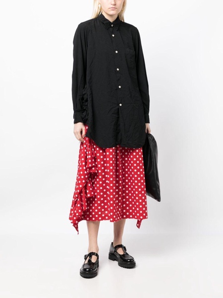 polka-dot print ruffle-detailing skirt 