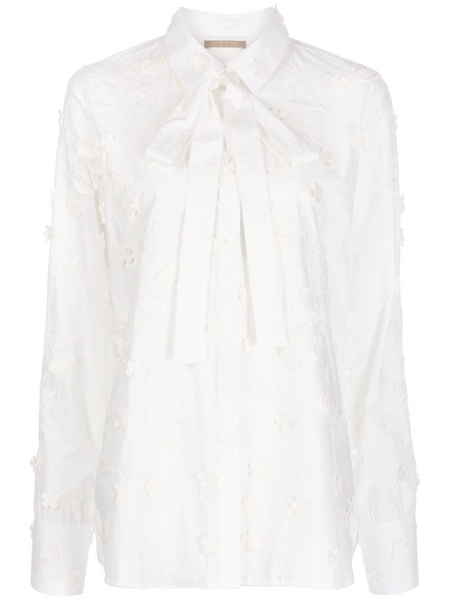 embroidered cotton shirt