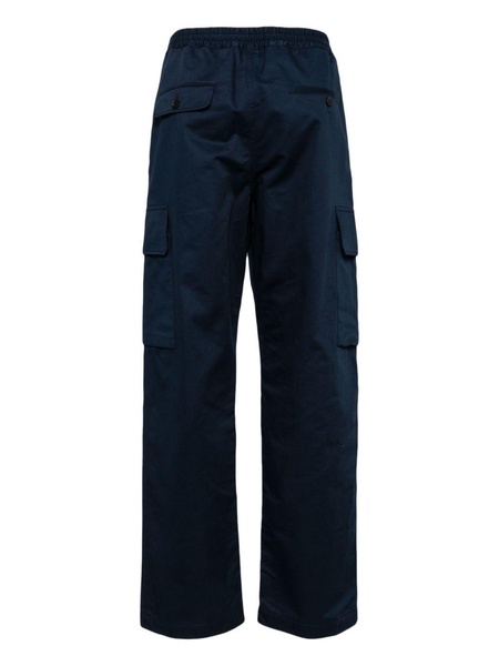 straight-leg cotton cargo trousers