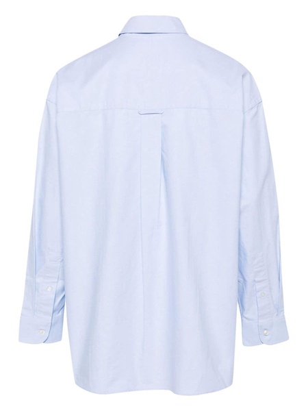 button-down collar cotton shirt