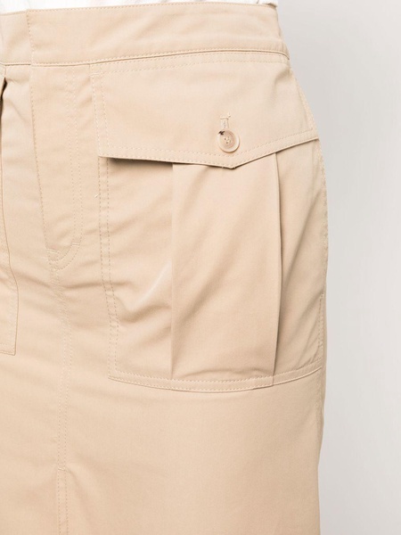 high-waisted cargo skirt