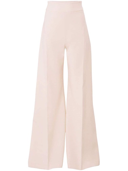 high-waist wool-blend trousers 