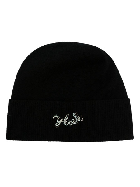 logo-embroidered cashmere beanie