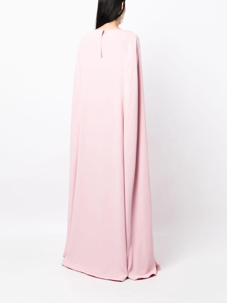 Vittoria embroidered cape gown