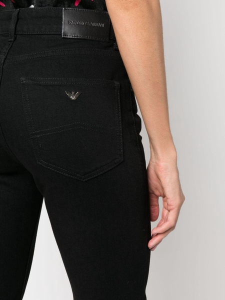 high-rise flared jeans