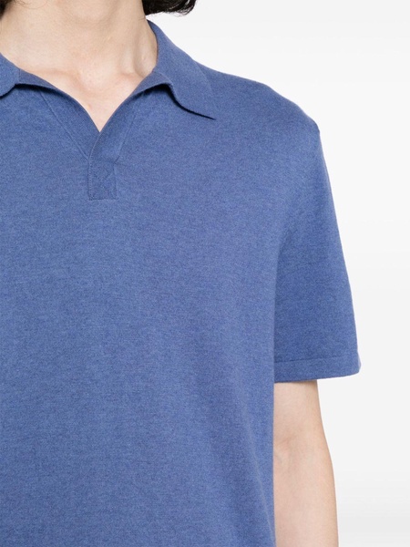 fine-knit polo shirt