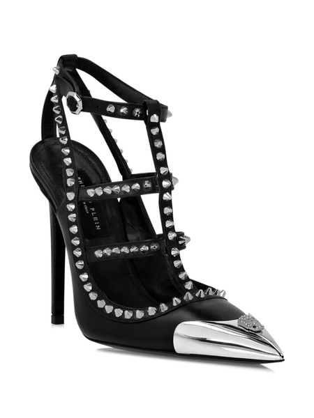 120mm stud-embellished leather sandals