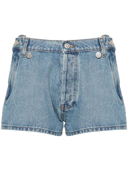 mid-rise denim shorts