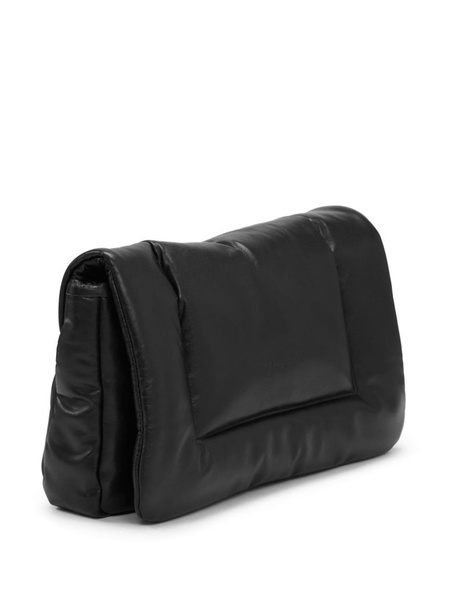 Cornice leather clutch bag 