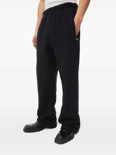 logo-embossed straight-leg track pants