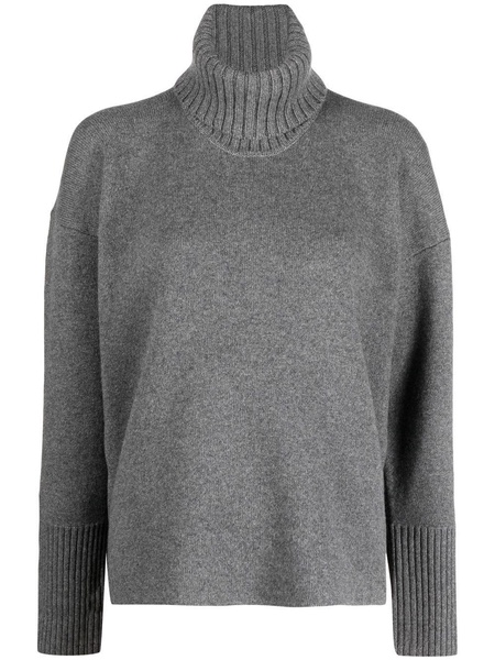 roll-neck drop-shoulder jumper