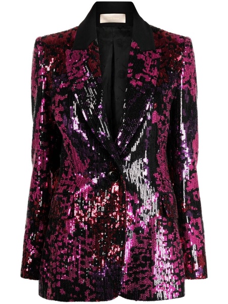 sequin-embellished peak-lapels blazer 