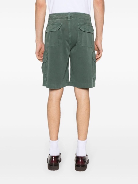 logo-embroidered cotton cargo shorts