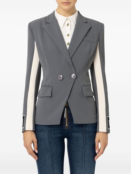 contrasting sleeves blazer