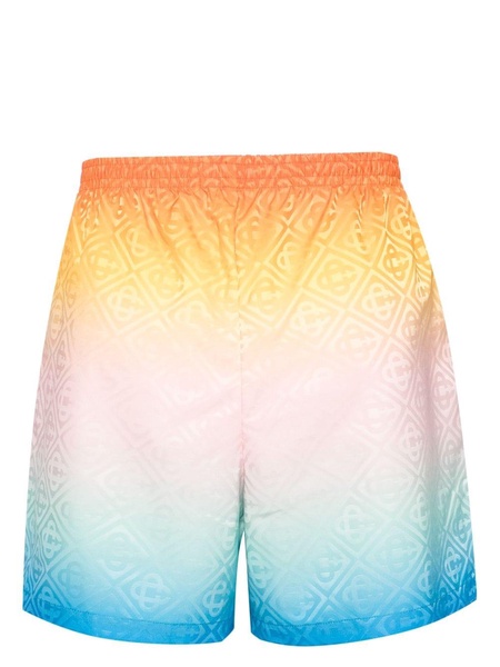 gradient jacquard swim shorts