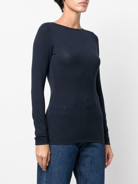 logo-embellished long-sleeved T-shirt