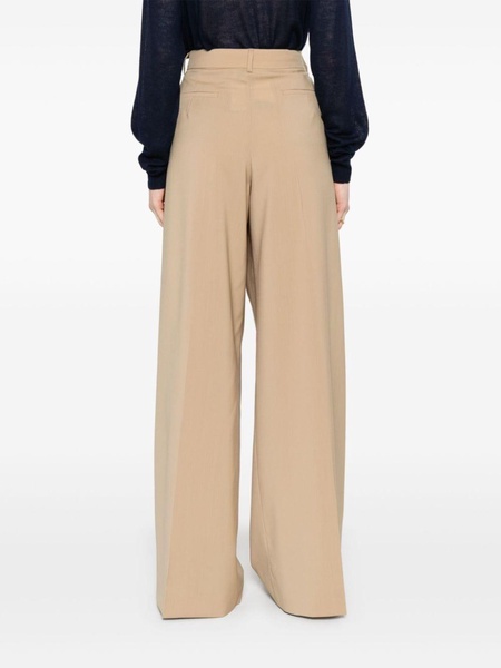 mid-rise palazzo trousers 