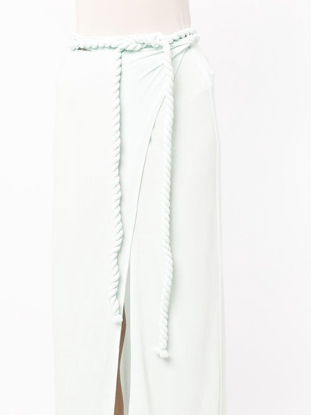 rope tie midi skirt