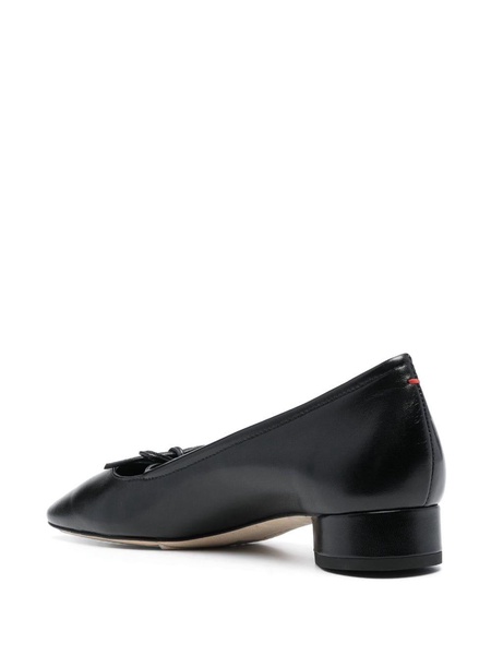 25mm bow-detailing leather pumps