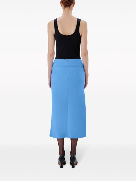 high-waist midi skirt