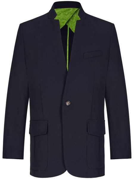 stand-up collar blazer