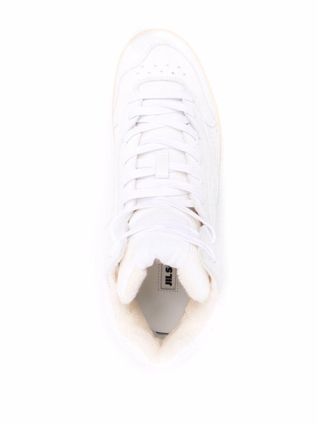 Jil Sander Logo Detailed High-Top Sneakers