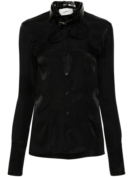 belted-collar shirt