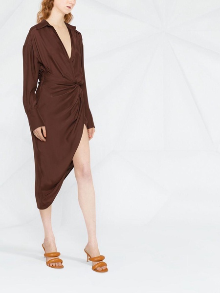 Puno draped shirt dress