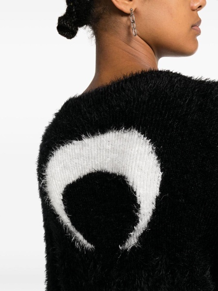 Crescent Moon-intarsia jumper