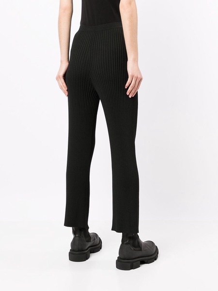 ribbed lace-up trousers