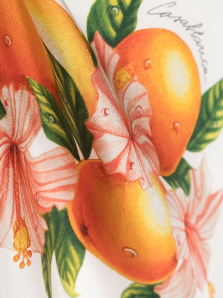 Oranges en Fleur silk scarf