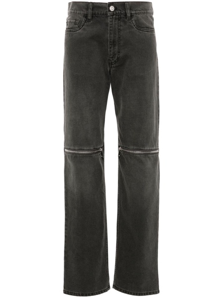 knee-zip jeans 