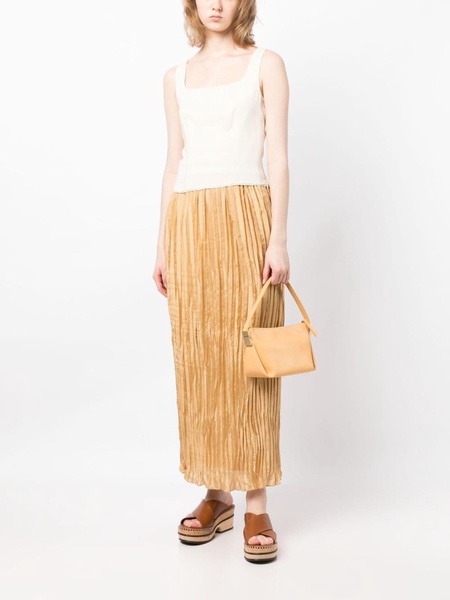 Elisas plissé-effect maxi skirt