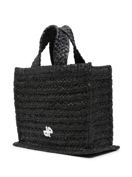 small JP raffia tote bag