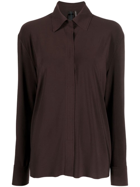 concealed-fastening long-sleeve shirt 