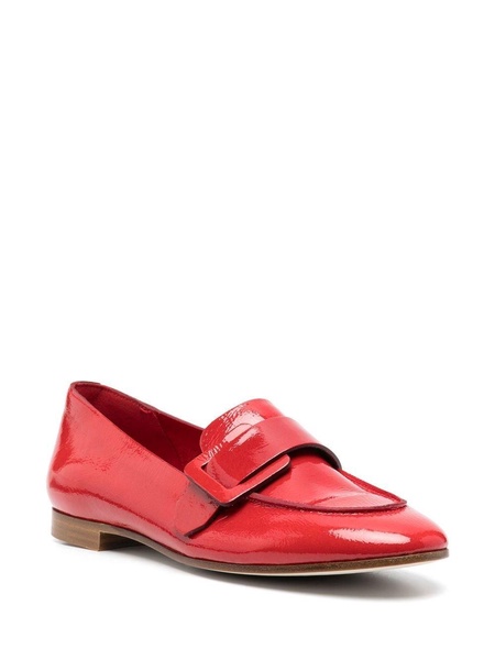 patent-finish calf-leather loafers