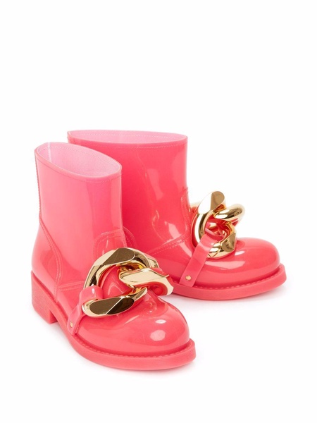 Chain rain boots