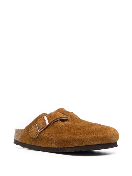 'Boston' Camel Brown Shearling Sabot Woman Birkenstock