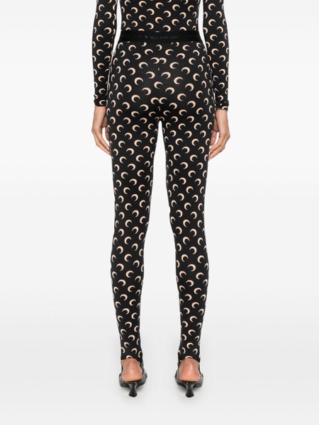 Marine Serre Allover Moon Printed Leggings