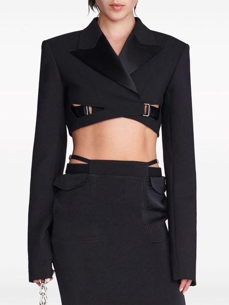 interlock tuxedo cropped blazer