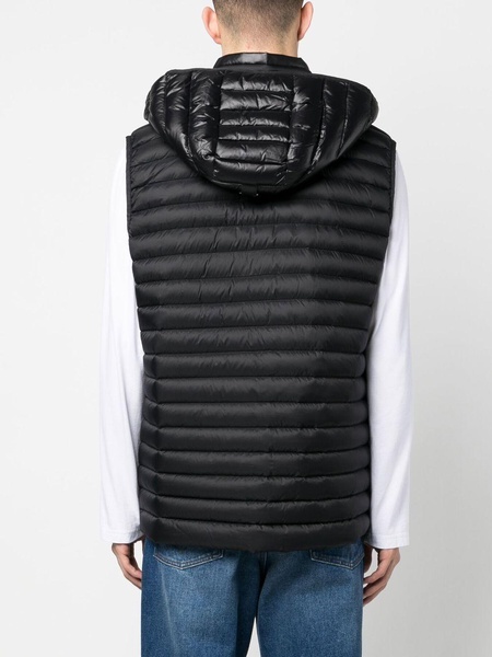 zip-up hooded gilet