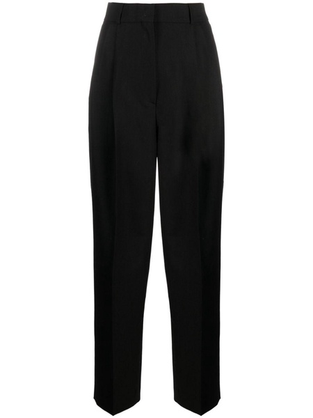 double-pleated tailored trousers