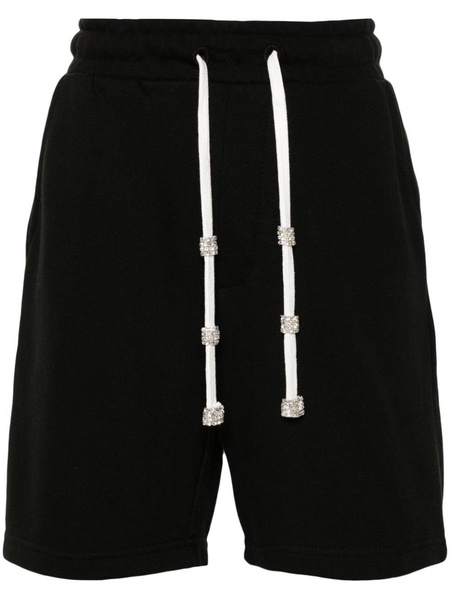 crystal-embellished track shorts