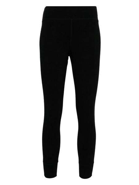 seam-detail mid-rise leggings 