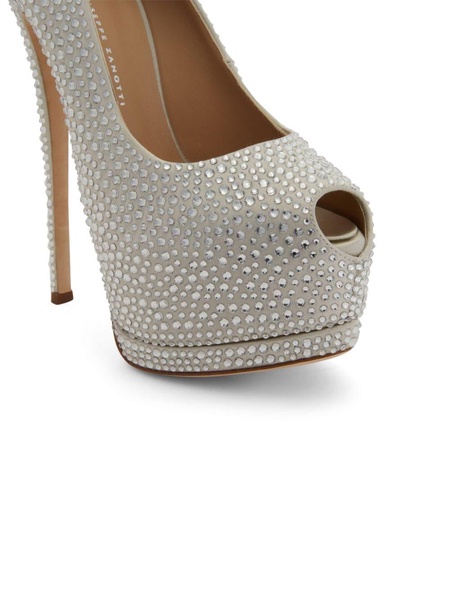 Sharon 140mm rhinestone-embellished pumps