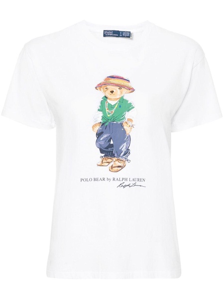 Polo Bear-print cotton T-shirt