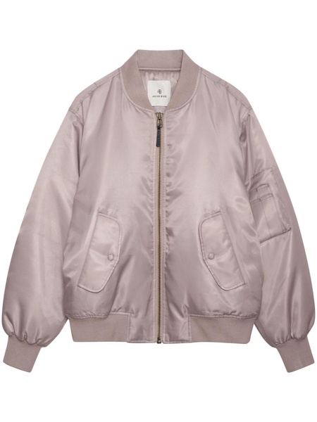 Leon zipped bomber jacket