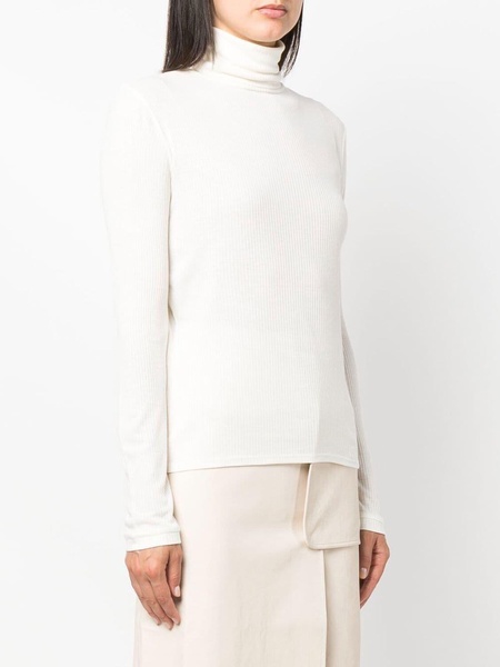 ribbed roll-neck jumper